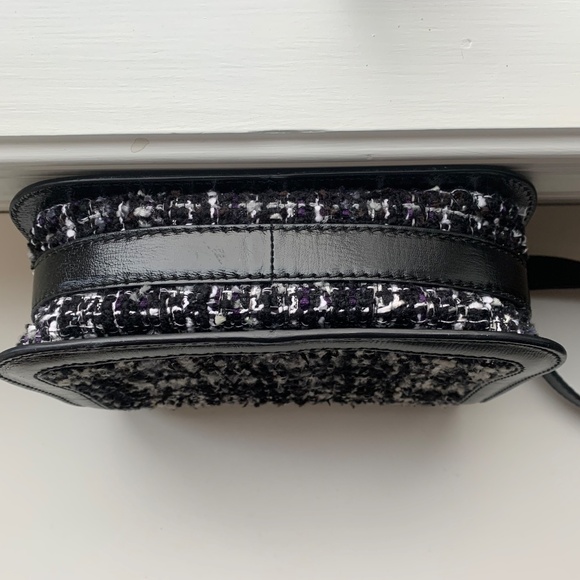 Alexander McQueen black Leather & Tweed handbag - Picture 6 of 6